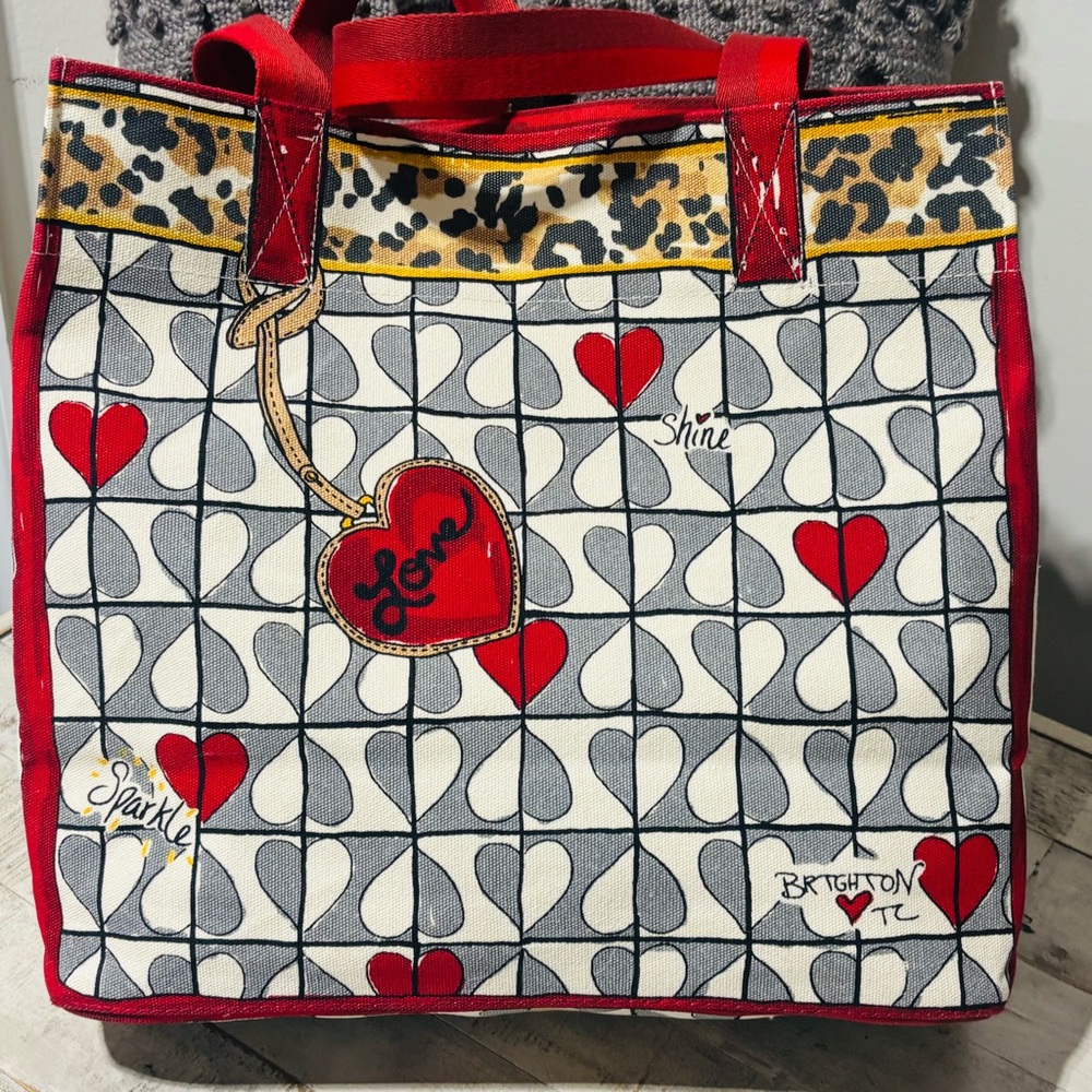 NWT❤️Brighton Wild Love Tote & Cosmetic Case - Picture 3 of 9